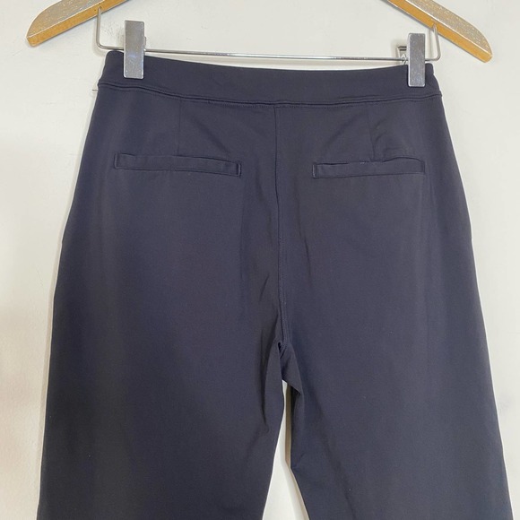 LULULEMON Black Drawstring Slim Fit Athleisure Pants Size 4 - Picture 5 of 7